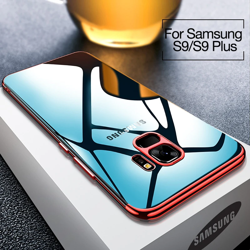 Силиконовый чехол yezaoo из ТПУ для Samsung Galaxy S9 S8 plus прозрачный мягкий S6 S7 edge note 8