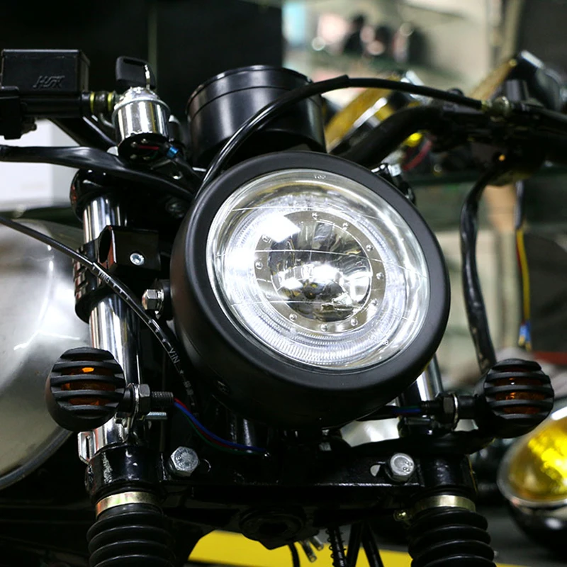 

Светодиодный светильник для мотоцикла с дальним/ближним светом, DC 12 В, Универсальный светильник для мотоцикла, скутера, модный светильник д...