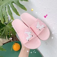 Детские пляжные тапочки; обувь с единорогом; Детские Вьетнамки; детская обувь для плавания; водонепроницаемые шлепанцы; летняя обувь для девочек; размеры 36-41