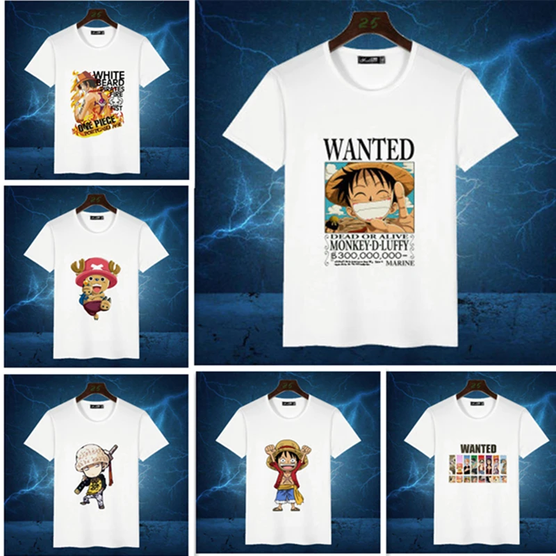 Японское аниме одна деталь Луффи косплей костюм портгаз Трафальгар Ло футболка