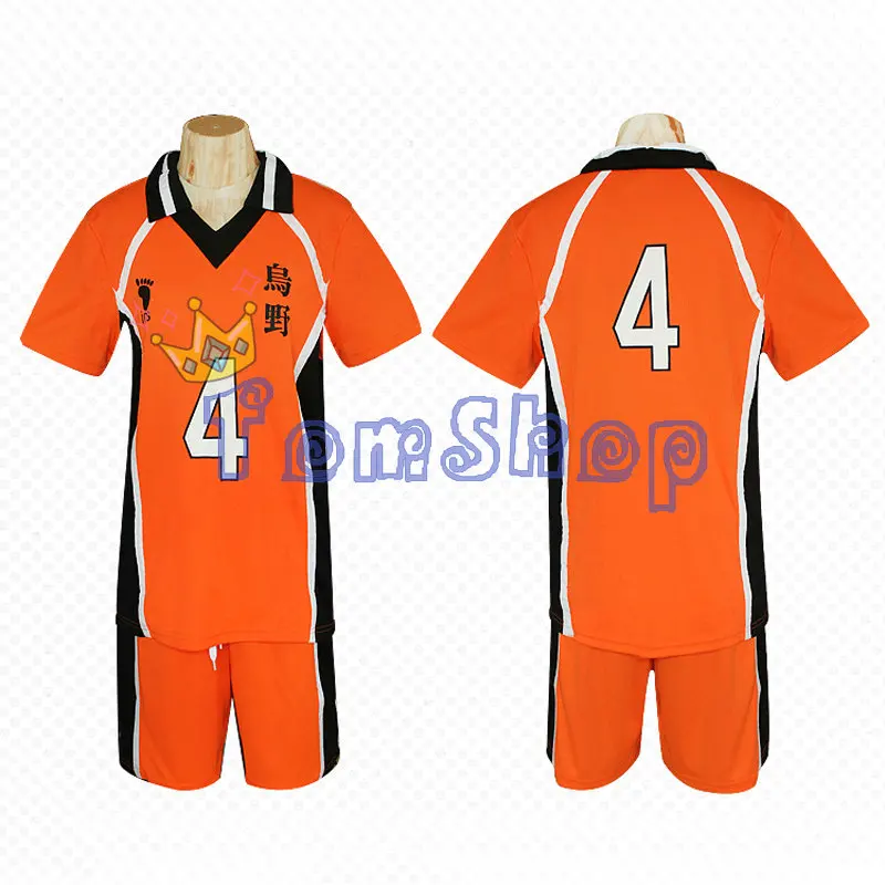 Haikyuu Cosplay Costume Karasuno High School Hinata Shyouyou Jerseys Shirts Uniform Sportswear | Тематическая одежда и