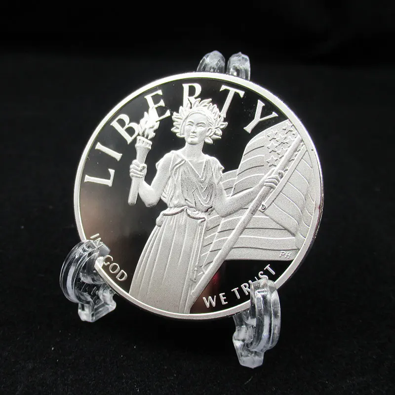 Статуя Свободы США металлические монеты белоголовые орлы памятный Серебряный