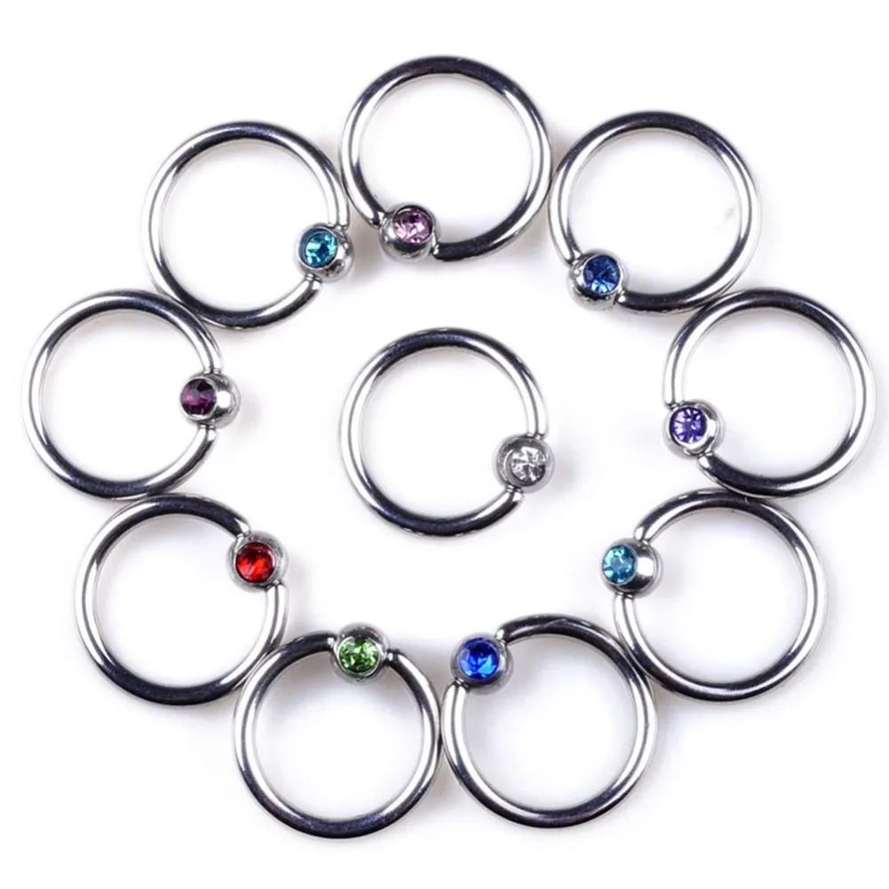 Кольцо для пирсинга из нержавеющей стали 5 шт.|body piercing jewelry|body jewelry wholesalepiercing |