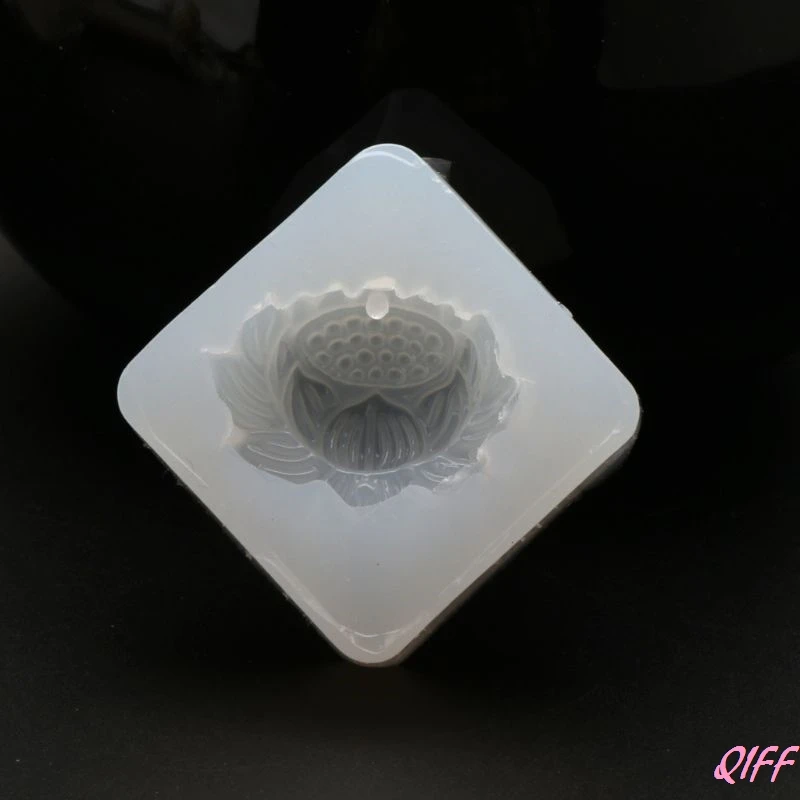 Лотос нефрит кулон силиконовая смола эпоксидная Форма Ремесло литье ювелирные