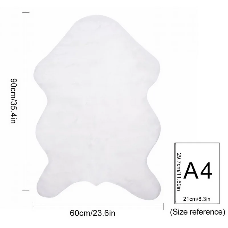 DIDIHOU меховые искусственные овчины пушистые ковры для гостиной гладкие моющиеся