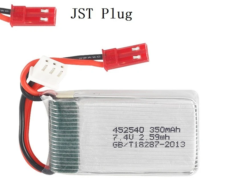 2s 7,4 v 350mah 35C Lipo батарея для MJX X401H X402 JXD 515 515W 515V батарея RC Mini FPV Дрон Квадрокоптер вертолеты 5 шт./лот