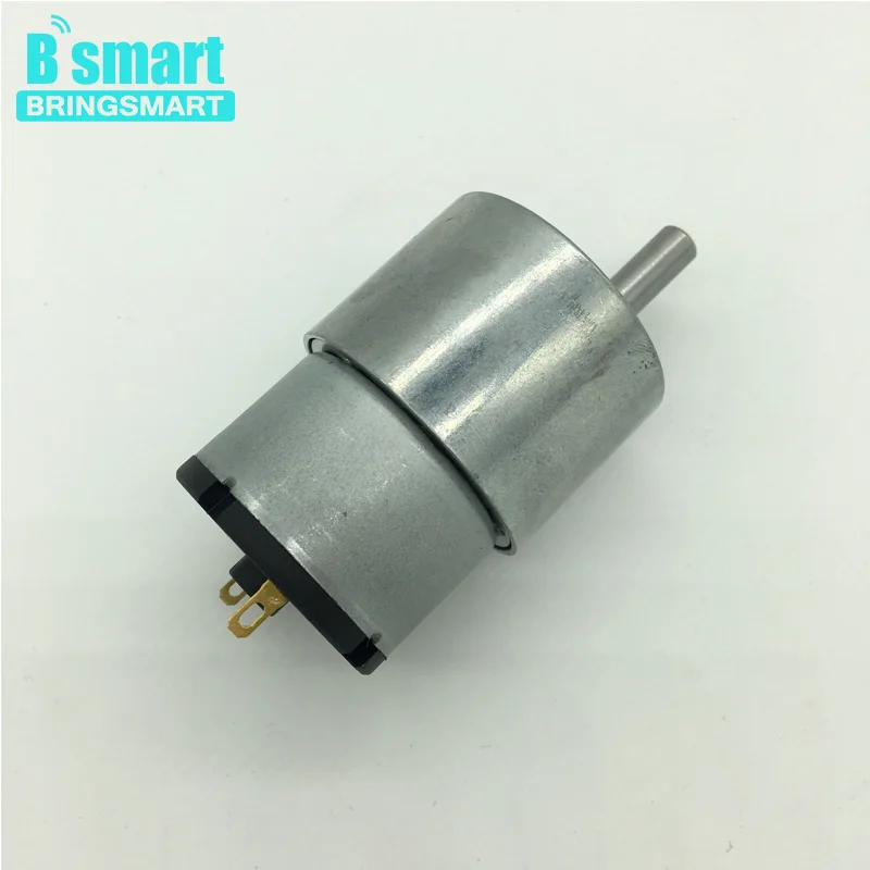 Bringsmart JGB37-520 мини-мотор-редуктор постоянного тока 12 Вольт редуктор двигателя постоянного тока Коробка передач Электрический мотор обратный моделирование для DIY аксессуары