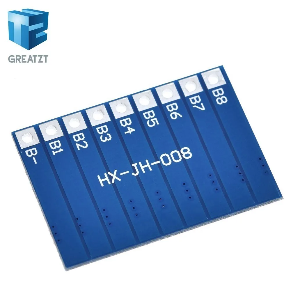 GREATZT 8S 4 2 v li ion балансировочная плата 18650 Li Ion балансирующая для полной зарядки