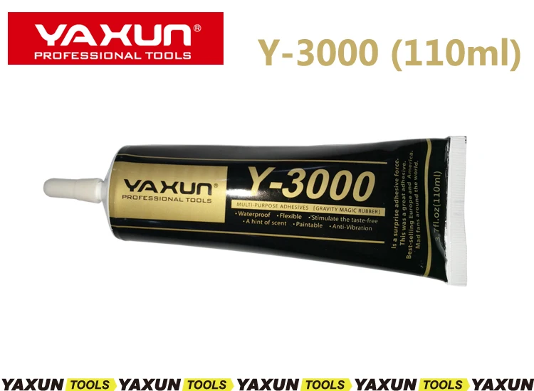 2 шт 110 мл YAXUN Y-3000 лучшее качество черный клей для сенсорной рамки мобильного телефона, гель многоцелевой для ювелирных изделий