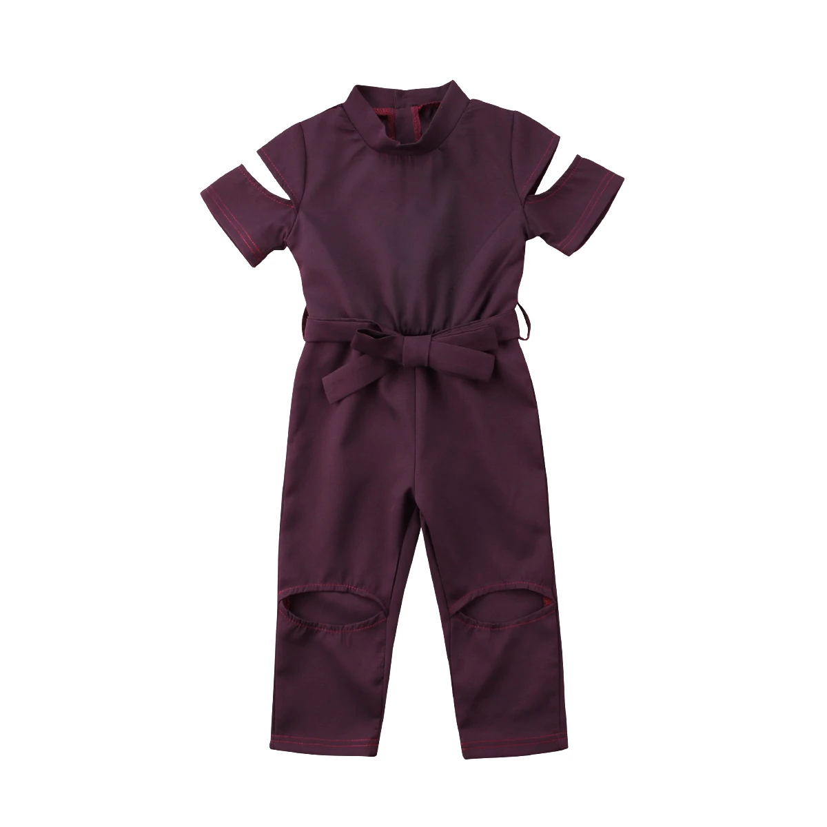 Одежда для новорожденных девочек комбинезон с дырками повседневный короткими