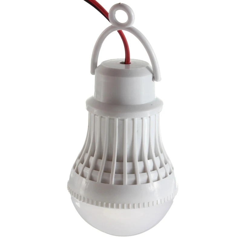 E27 3W 5W 7W 9W 12W 15W LED Bulb 5730 SMD Pure White Lights DC12V Wire Home Camping Solar Hunting Emergency Outdoor Indoor | Лампы и