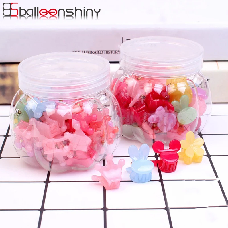 BalleenShiny 30 шт./лот милые Мультяшные Волосы Когти заколка для волос стиль Детские Девочки желе цвет заколки для волос аксессуары