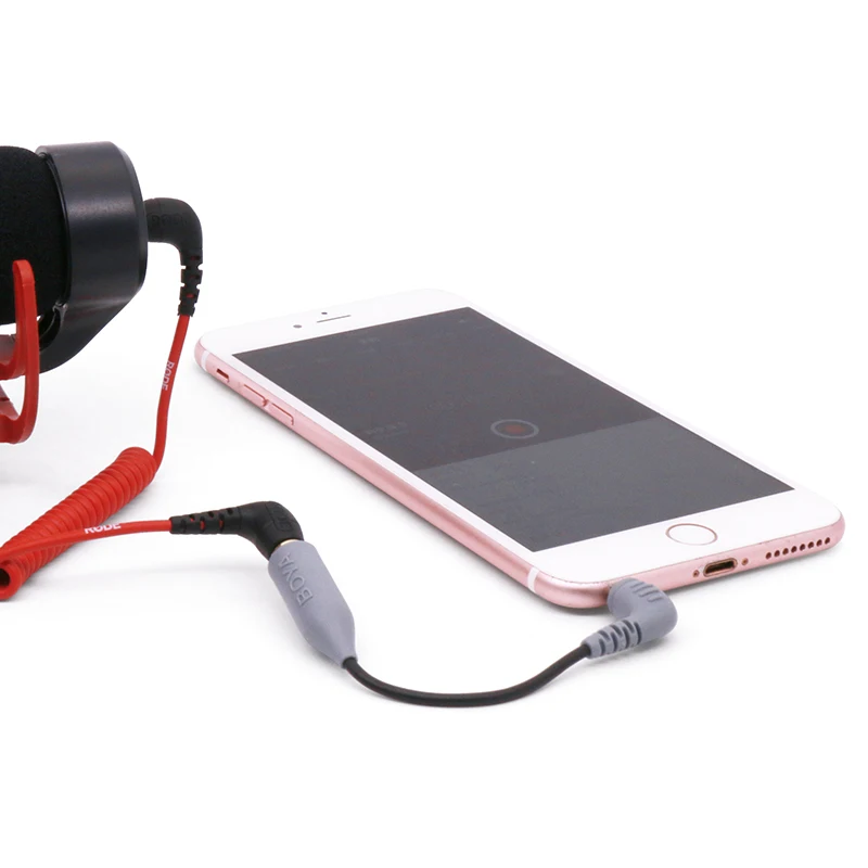 Кабель-адаптер Boya для микрофона кабель-переходник с TRS на TRRS RODE Videomicro 3 5 мм iPhone 7 8 X