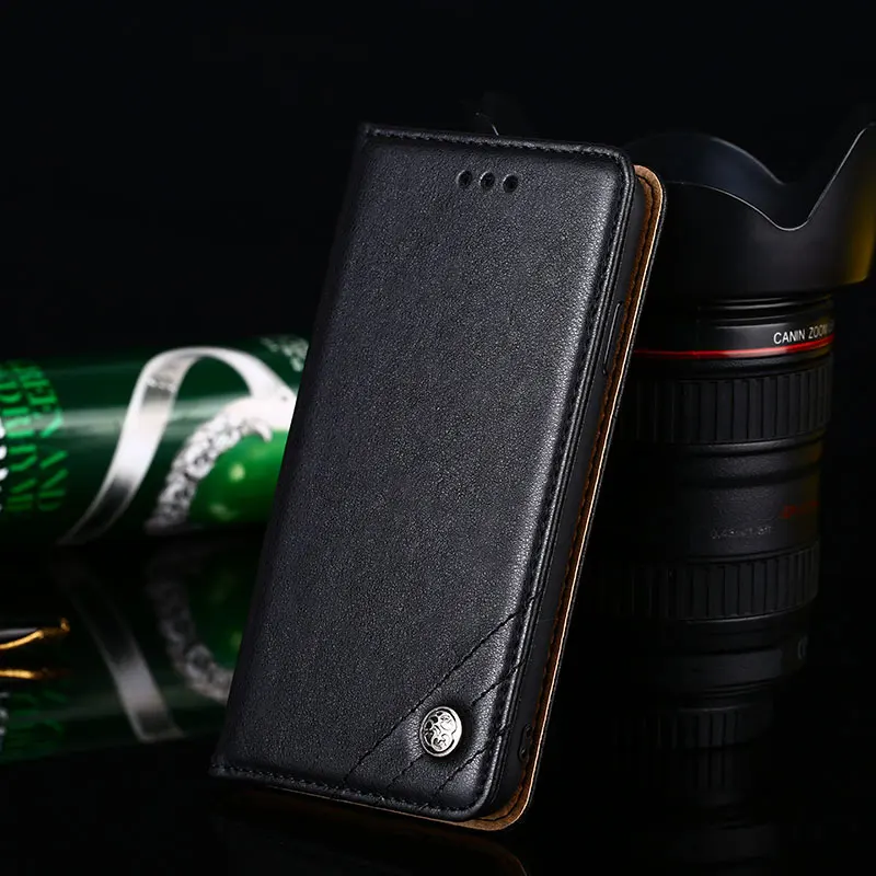 black Чехол для samsung galaxy note 4, 5, 8, 9, 10 pro, Роскошный кожаный флип-чехол, подставка для samsung note 4, 5, 8, 9, 10, чехол, fundas, без магнитов - Цвет: black