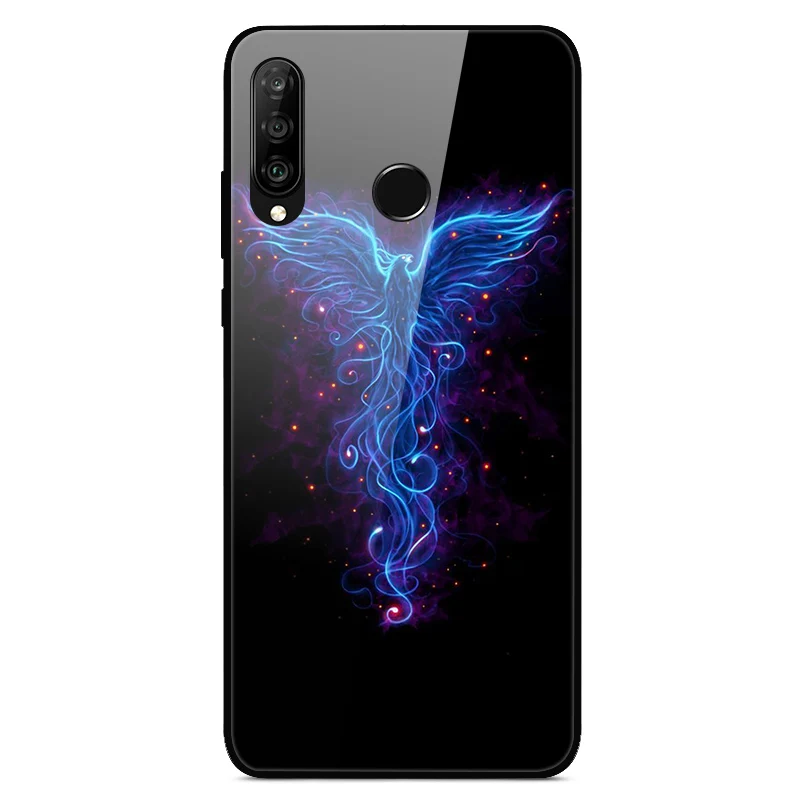 Для huawei P30 Lite чехол из закаленного стекла с принтом задняя крышка Жесткий чехол для Coque huawei P30 Lite чехол для телефона fundas P 30 лайт Pro