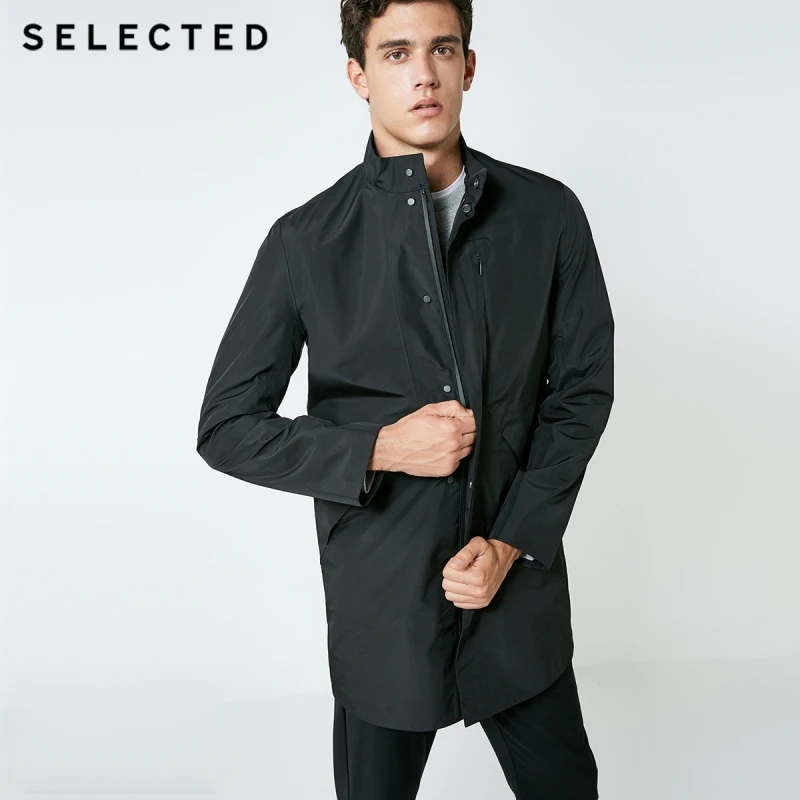 Отборная Мужская Весенняя ветровка средней длины с длинными рукавами S |