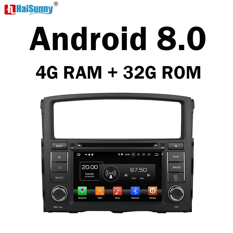 Haisunny 4 Гб Оперативная память Octa Core Android 8 0 автомобильный DVD GPS Мультимедийный