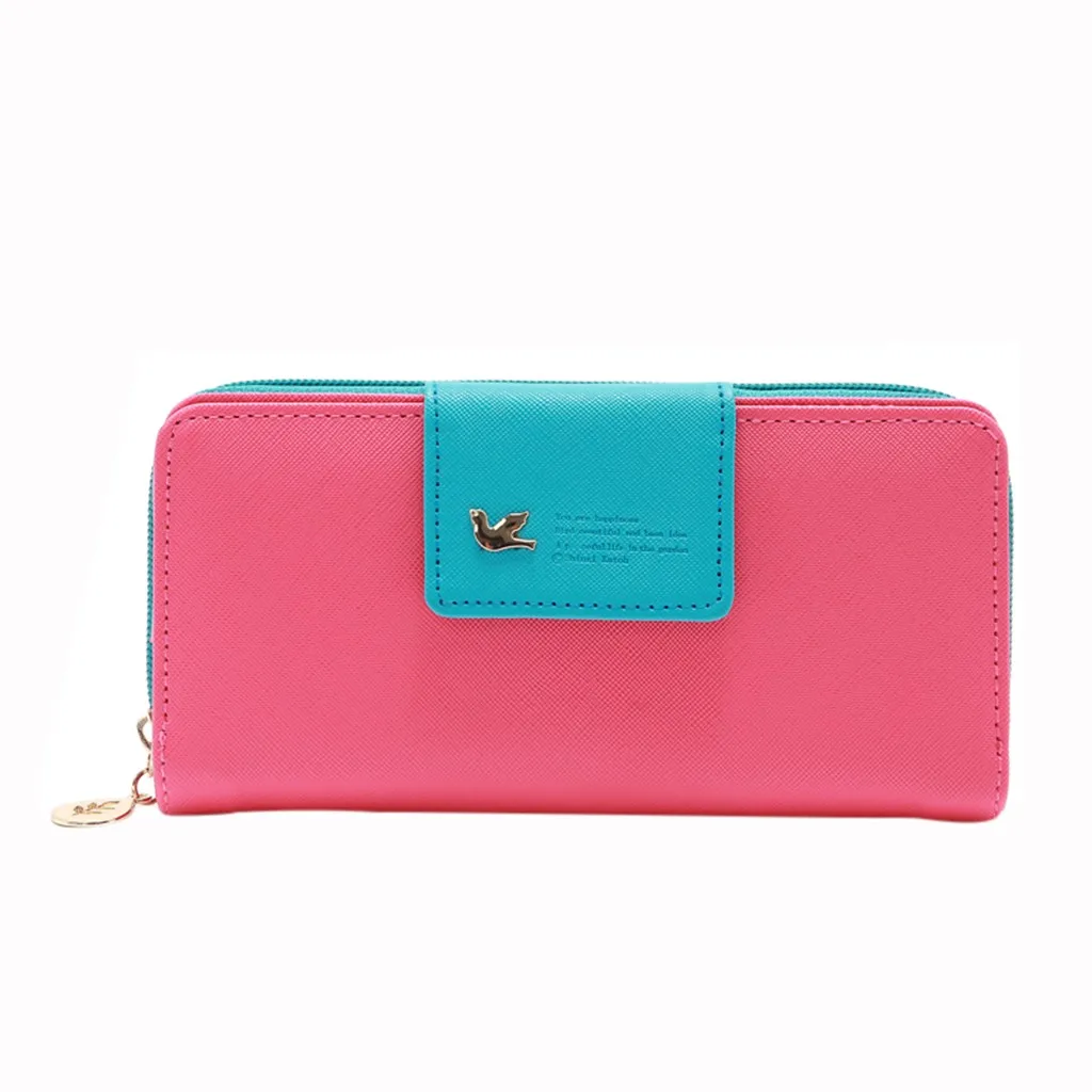 Aelicy, Женский кошелек, модный, Повседневный, кожаный, длинный, для девушек, кошельки, с буквенным принтом, простой женский кошелек, Прямая поставка, новинка, carteira feminina