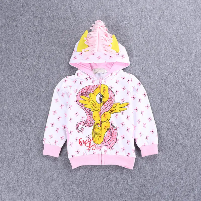 2018 My cute Girls Clothes little ponys Children Outerwear Kids Jackets Coat Hoodies Clothing Brand Baby Child Wear 3-8Y | Детская