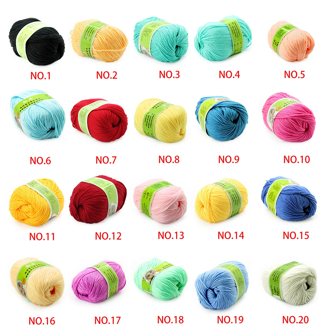 1 шт. Детская шерстяная пряжа из бамбукового хлопка 50 г|baby yarn|hand knittingnatural yarn |