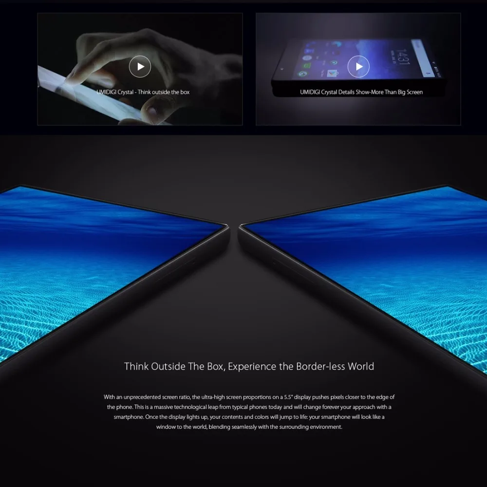 Umidigi Кристалл смартфон 2 ГБ/4 ГБ Оперативная память 16 ГБ/64 Встроенная Android 7.0 mtk6737t 4