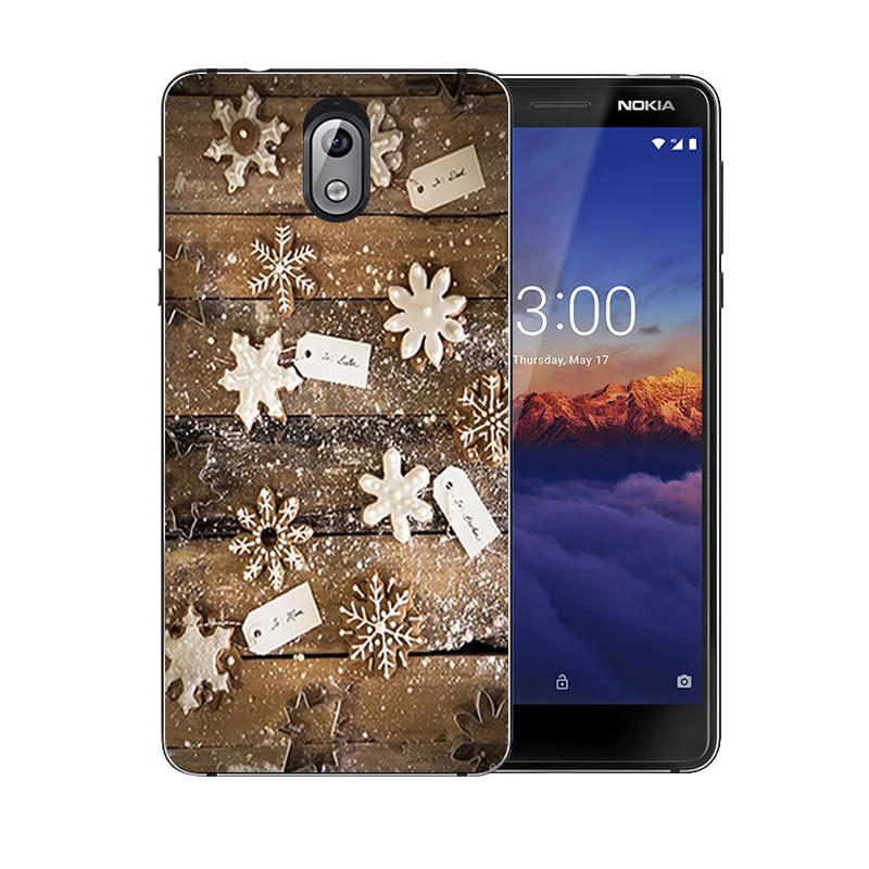 Back For Nokia 3 2018 / 3.1 Silicone TPU Phone Cases Ultra Thin Merry X'MAS Pattern Fundas for TA-1063 TA-1057 Shells |