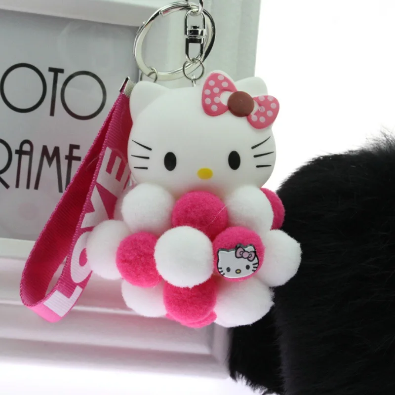1 шт. 7 цветов 90*60 мм HelloKitty милое плюшевое кольцо плюшевые брелоки цепные игрушки