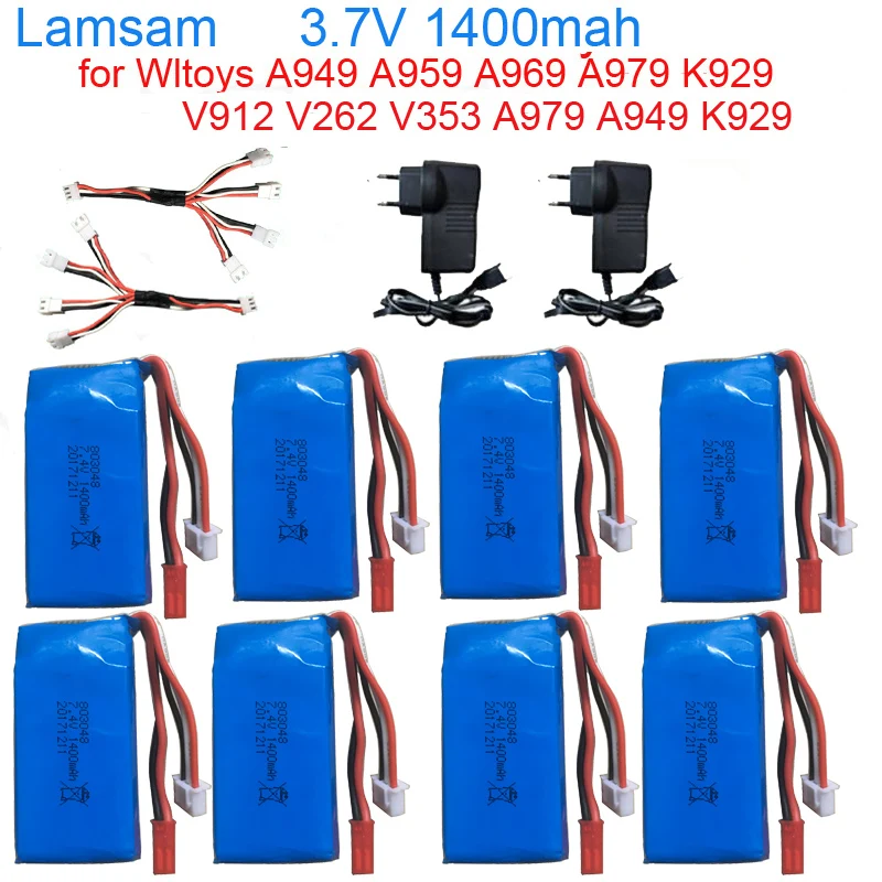 Аккумулятор Wltoys A949 A959 A969 A979 K929 7 4 В 1400 мАч 903048 25c аккумулятор LiPo для