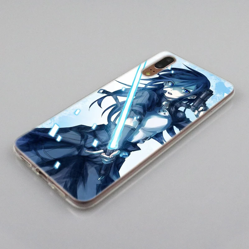 Hot Anime Sword Art Online Silicone Case for Huawei P30 P20 P10 P9 P8 Lite 2017 Pro Mini P Smart 2019 Plus Fashion Cover | Мобильные