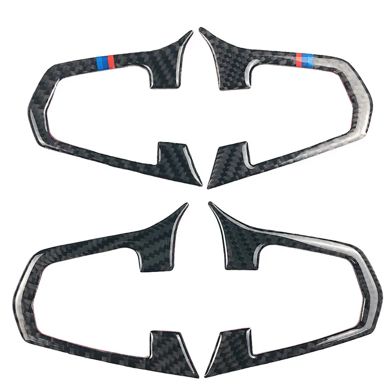Auto Accessories Carbon Fiber 2pcs/lot 3pcs/lot Steering Wheel Buttons Stickers For BMW 5 Series G30 X3 G01 Car Styling | Автомобили и