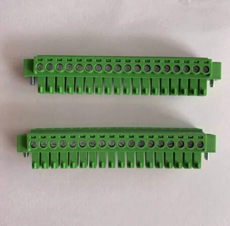 

10sets Through-wall pluggable K15EDGWB-3.81MM1 with ear male and female 2P-24P