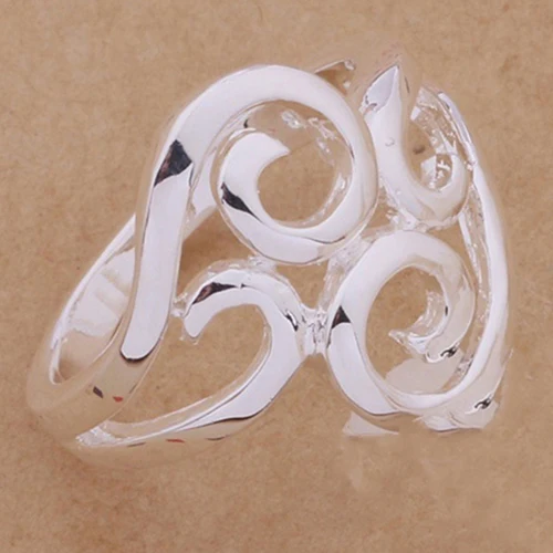 New Arrival Women's Charming Silver Plated Ring Fashion Alloy Hollow Pattern Finger Jewelry | Украшения и аксессуары