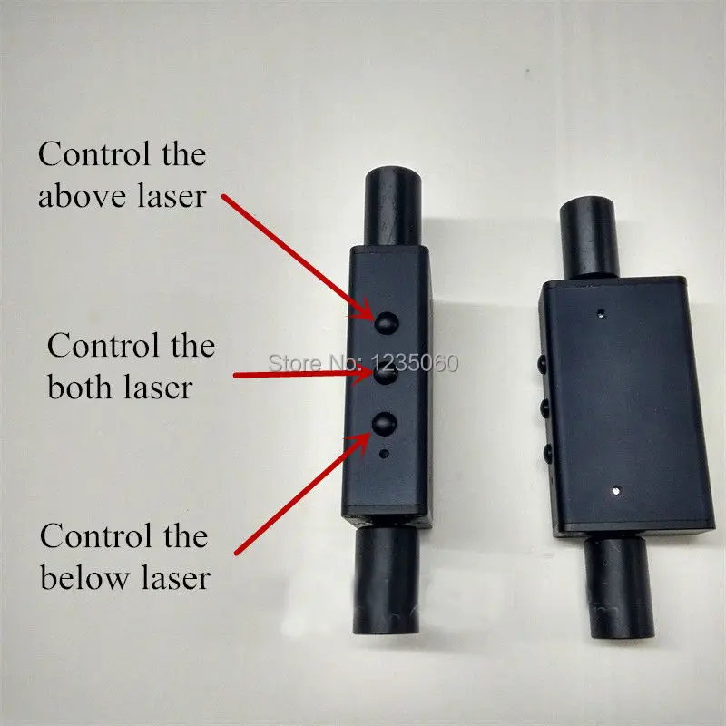 Зеленый цвет Mini Dual направление зеленый лазерный меч для лазерного шоу 532nm 100 мВт