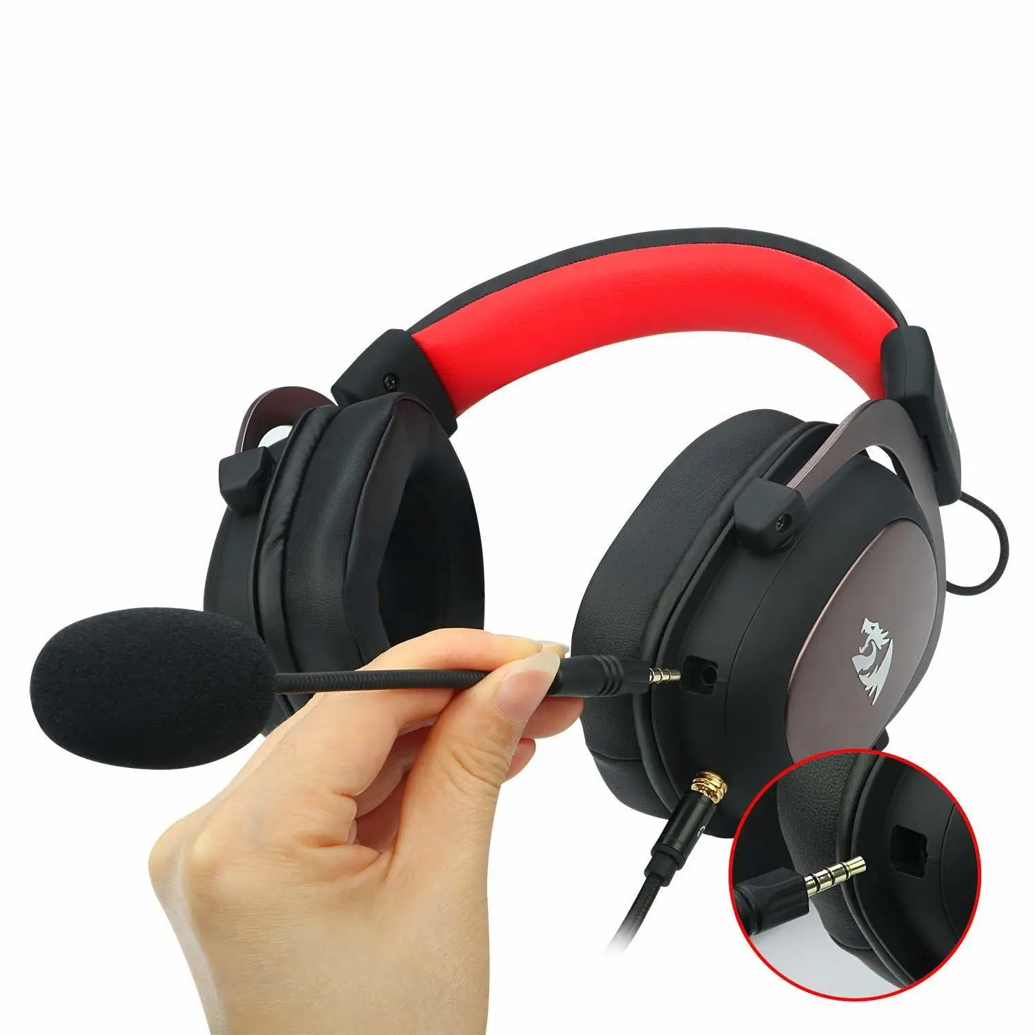 7,1 гарнитура с объемным звуком Redragon H510 Zeus Проводные Игровые наушники для геймеров со съемным микрофоном для ПК, PS4, Xbox One, переключатель
