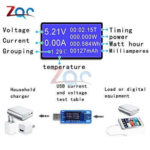8 в 1 QC2.0 QC3.0 DC 4-30 в Электрический банк питания USB Емкость тестер напряжения измеритель тока монитор цифровой вольтметр Амперметр