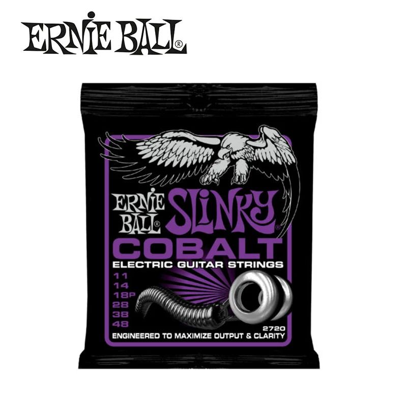 3 упаковки! Оригинальные Струны для электрогитары Ernie Ball 2720 Cobalt Power Slinky 11-48 | Спорт и