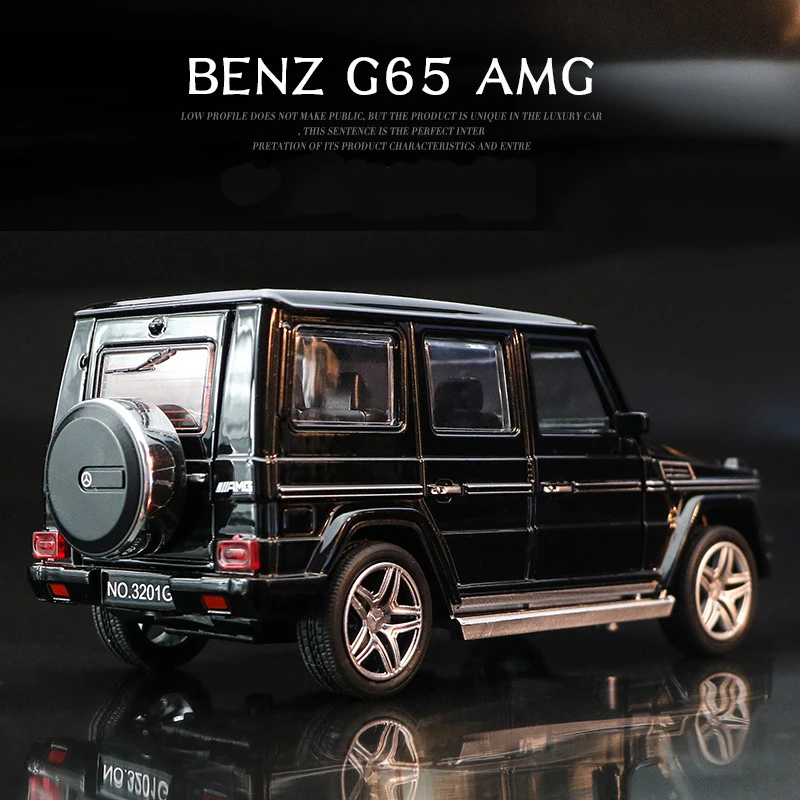 Benz G65 SUV Jeep AMG игрушечный автомобиль из сплава Модель автомобиля открывающийся звуковой светильник оттягивающийся 1:32 модель автомобиля подарок для мальчика игрушки для детей g53 g500