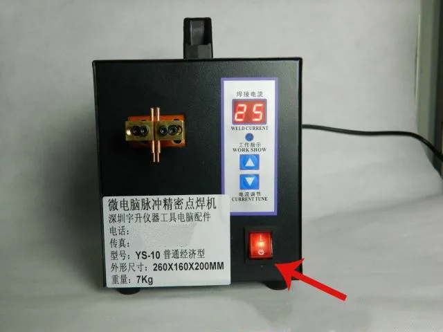 Бесплатная доставка YS 10 сварочный аппарат для точечной сварки кнопочный