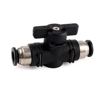 buc4mm 6mm 8mm 10mm 12mm pneumatic push in quick connector hand valve hand to turn pneumatic switch t joint 2 way flow limiting
