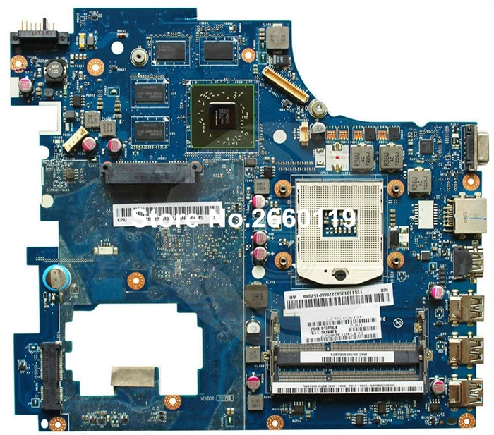 Материнская плата для ноутбука lenovo G770 Y770 LA 6758P системная полностью