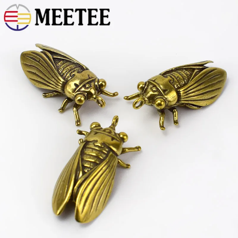 1/2 шт. Насекомые Твердые латунные крючки для ключей поясной кошелек ремень