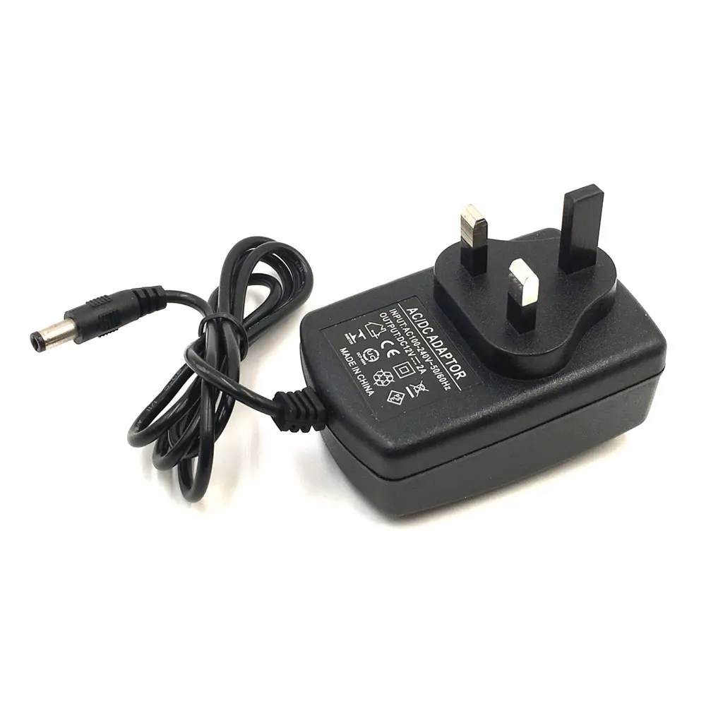 12V 1A Питание AC DC адаптер Зарядное устройство вилки стандартов Великобритании