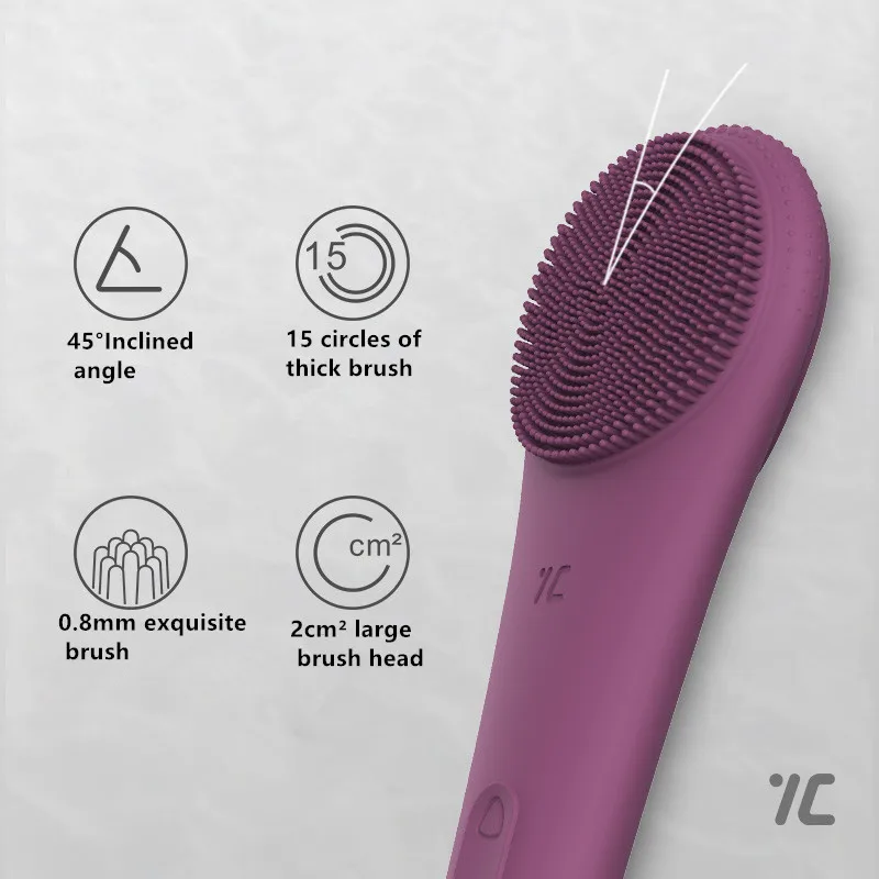 Sonic силиконовая Очищающая щетка для лица стиральная машина Электрические