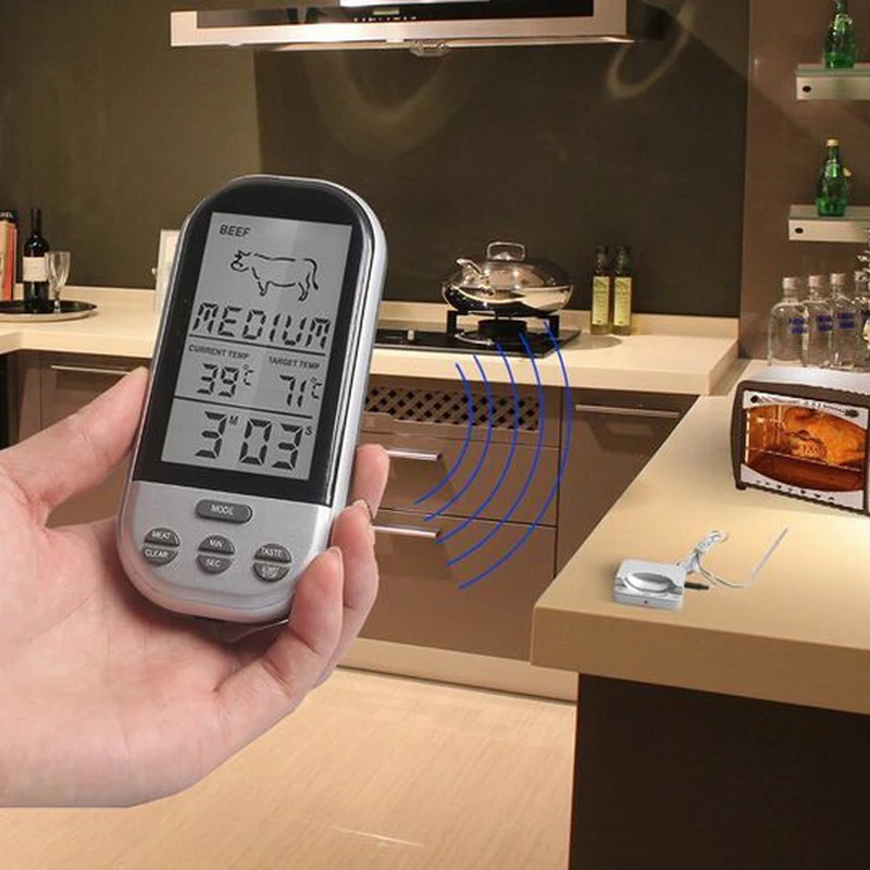 Беспроводной Кухонный Термометр с дистанционным управлением прибор для