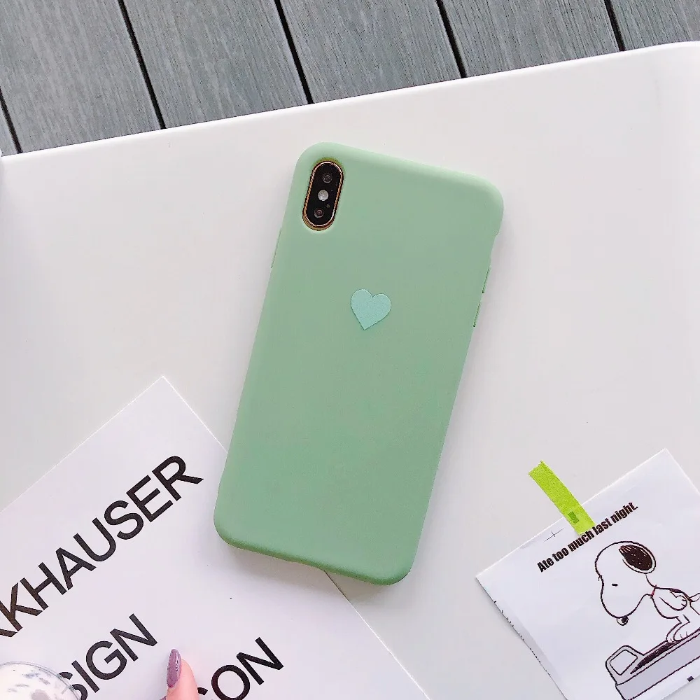 Hysnowendly модные девичьи любовные сердечки телефонные чехлы для iPhone 8 7 6 6s Plus яркие