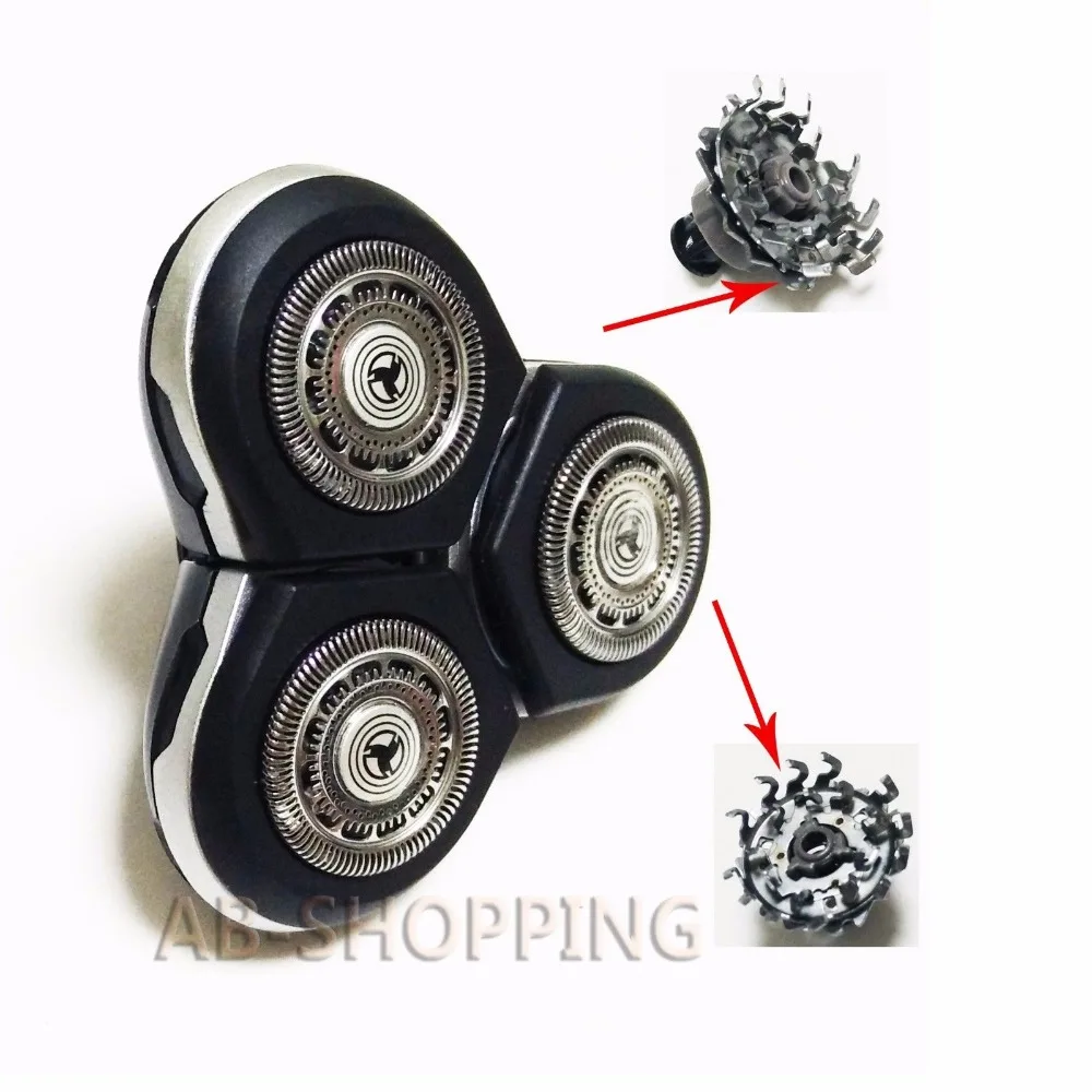 Сменные 3d головки лопастей для бритвы Philips RQ10 RQ11 RQ12 RQ1250 RQ1260 RQ1280 RQ1290 RQ1250CC RQ1260CC|blade