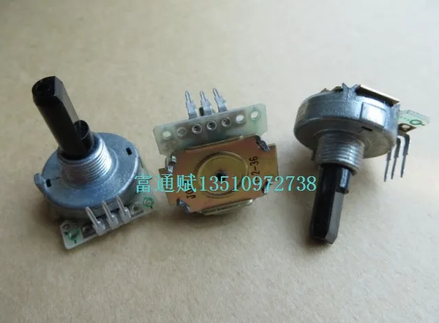 

[VK] Original JAPAN NOBLE encoder switch 1-2-36 no step switch 20mm half shaft