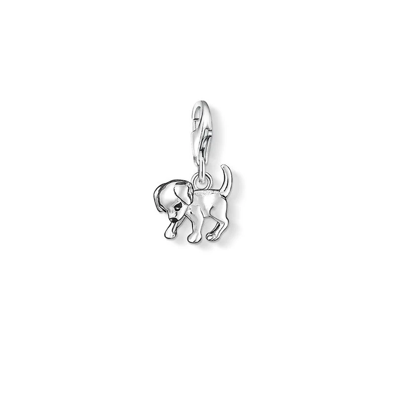 Silver Plated Puppy Diy Charm Fit Original Bracelets & Neckalces Jewelry For Women Girls Breloque SCH0062 | Украшения и