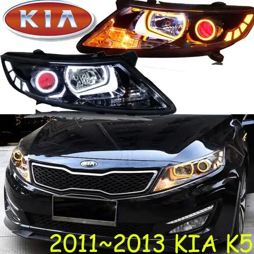 hid xenon headlight 2шт Автомобильный головной светильник для KIA K5 2011~ год головной светильник s K 5 СВЕТОДИОДНЫЙ DRL ходовой светильник s биксеноновый луч Противотуманные фары с ангельскими глазками авто - Цвет: hid xenon headlight