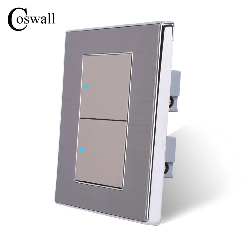 Coswall 2 Gang Way роскошный светильник ель света ВКЛ/ВЫКЛ настенный выключатель
